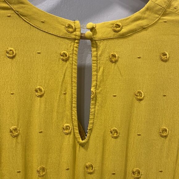 Ettiwa Anthropologie Yellow Skirt Romper Sz S - Picture 11 of 12